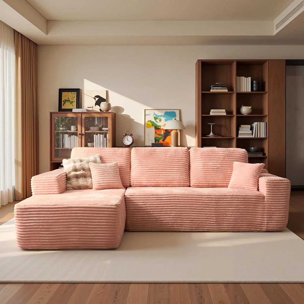 Ovios 104 Cloud Section Sofa L-shaped lounge chair, modern modular sofa