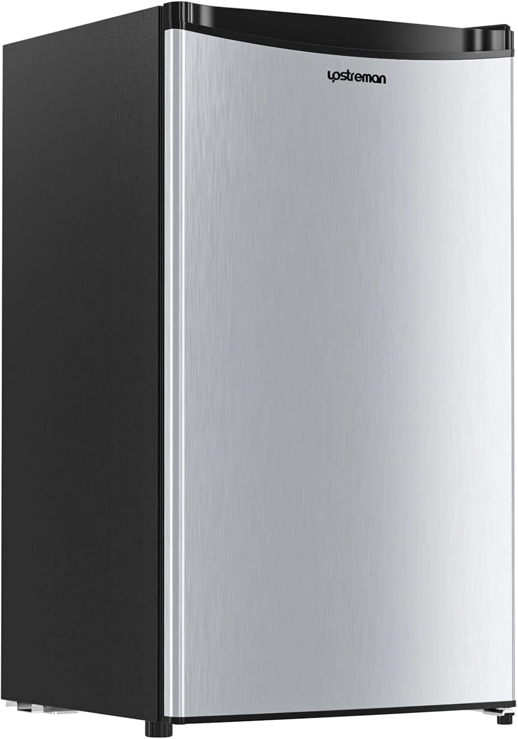 Upstreman 3.2 Cu.Ft Mini Fridge with Freezer, Single Door Mini Fridge, Dorm Fridge, Adjustable Thermostat, Mini Refrigerator