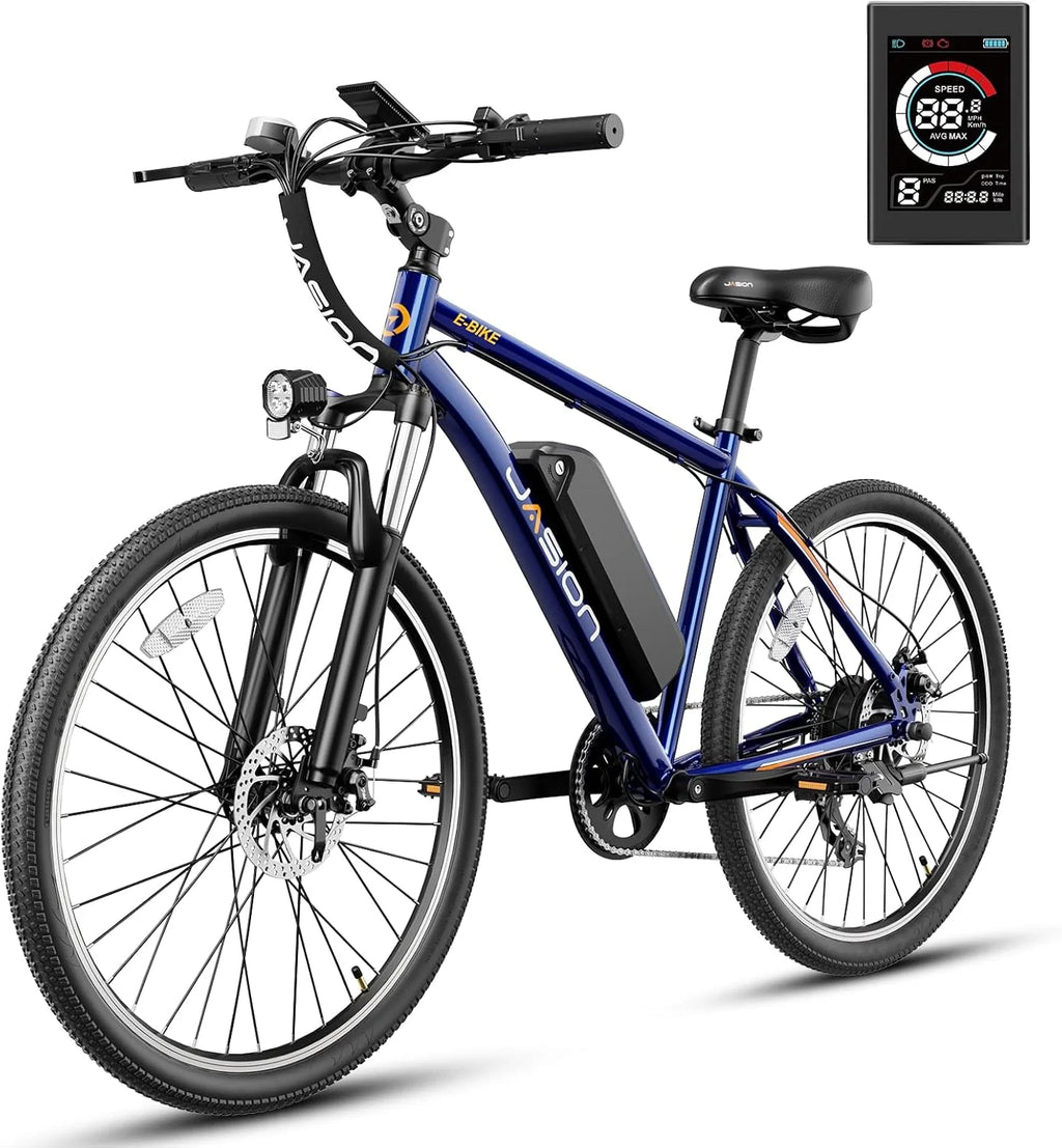 Jasion EB5 Electric Bike for Adults with Peak 40 Miles 20MPH Commuting Electric Mountain Bike