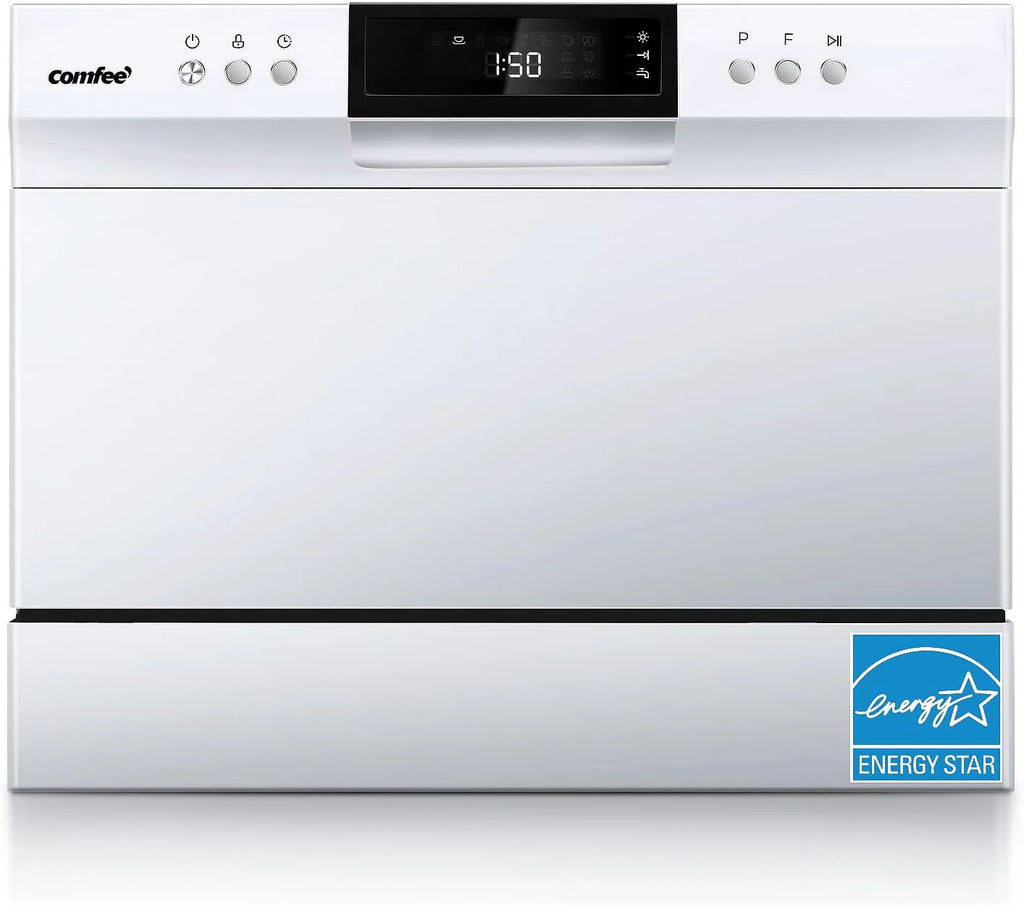 COMFEE Countertop Dishwasher, Energy Star Portable Dishwasher, 6 Place Settings