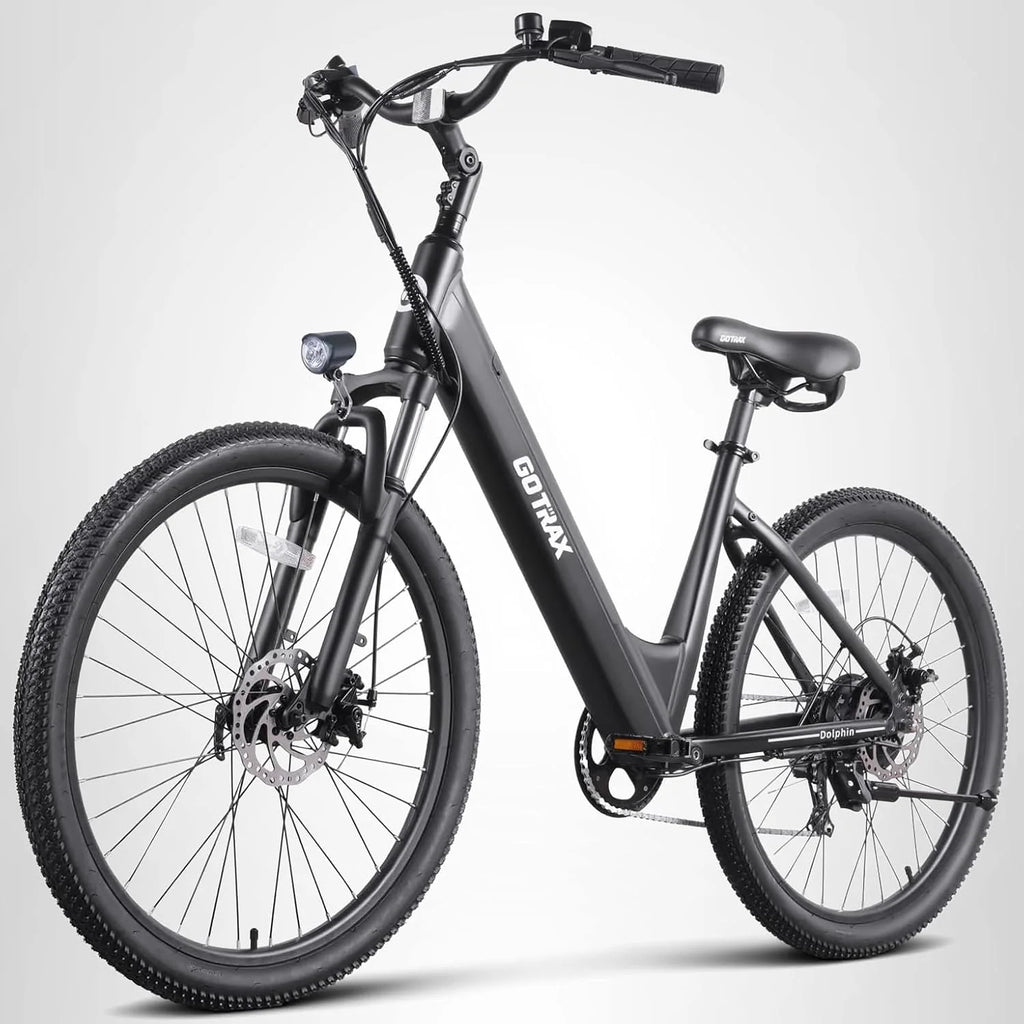 Gotrax Dolphin 26 Electric Bike Max Range 30 Miles 20Mph Power by Peak 500W