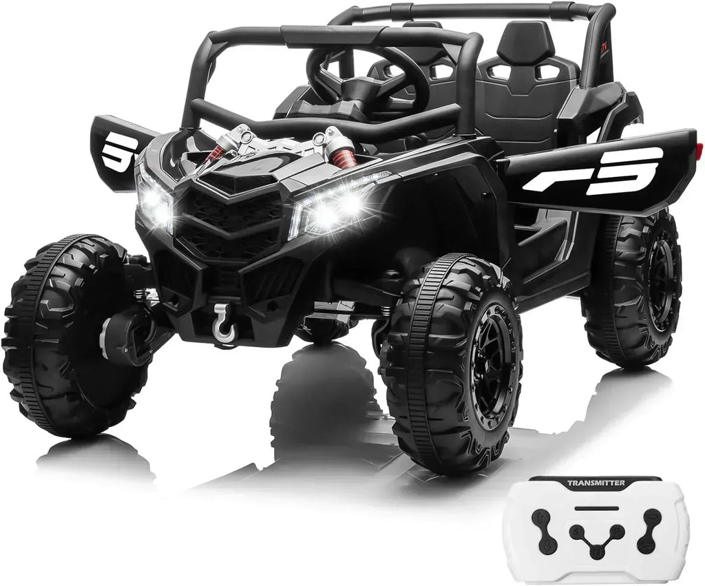 JOYRACER Kids Remote Control Car with 4 x 150W Motors Shock Absorbers Bluetooth MP3 Player