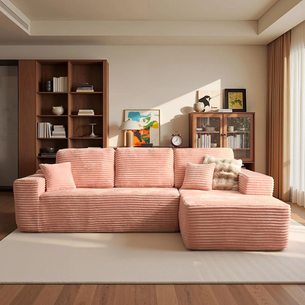 Ovios 104 Cloud Section Sofa L-shaped lounge chair, modern modular sofa