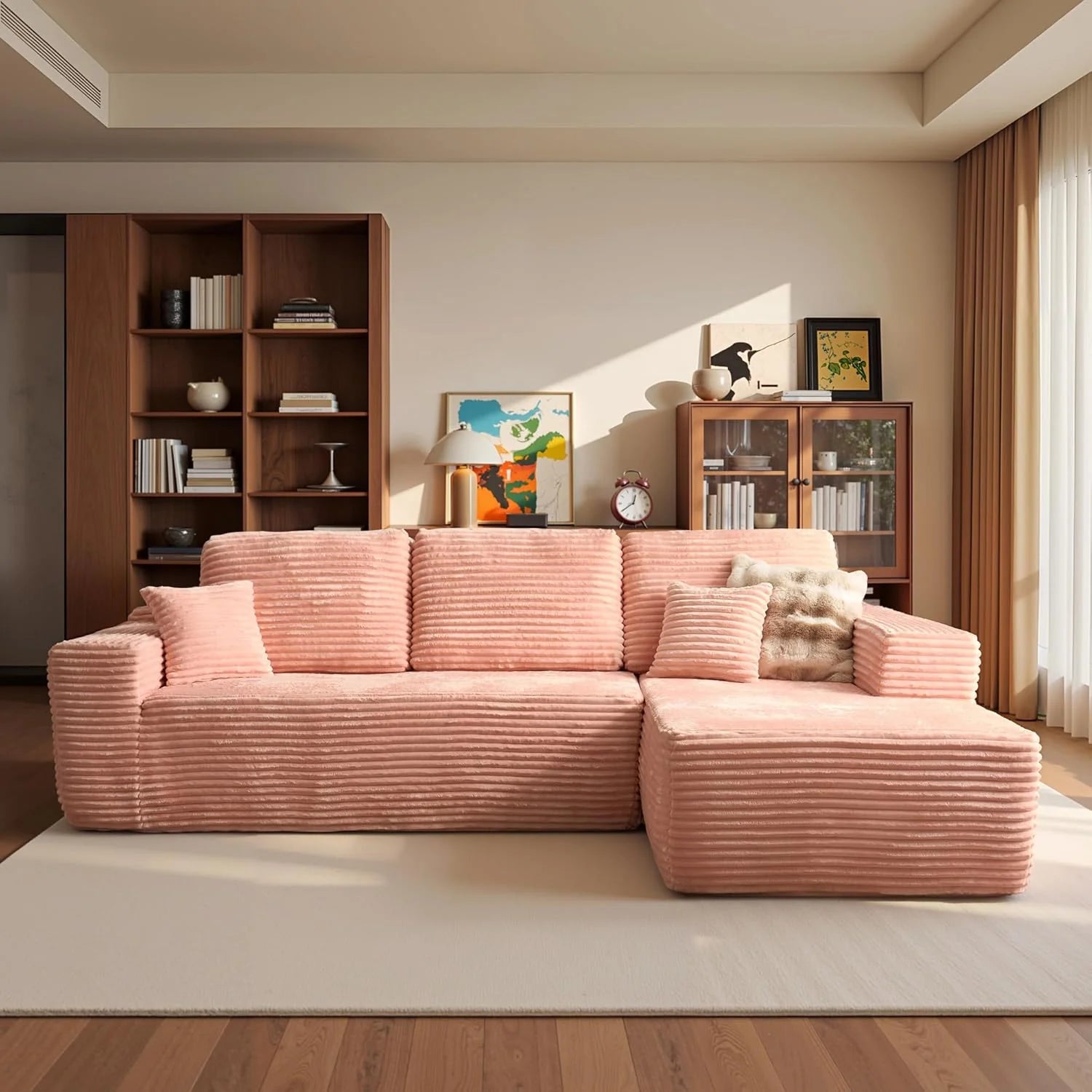 Ovios 104 Cloud Section Sofa L-shaped lounge chair, modern modular sofa