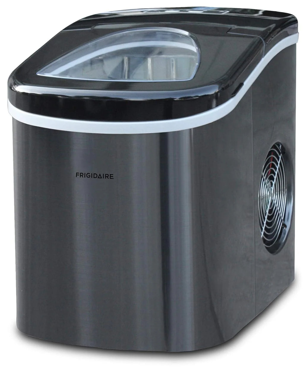 Frigidaire Counter top Portable, 26 lb per Day Nugget Ice Maker Machine (Red Stainless Steel)