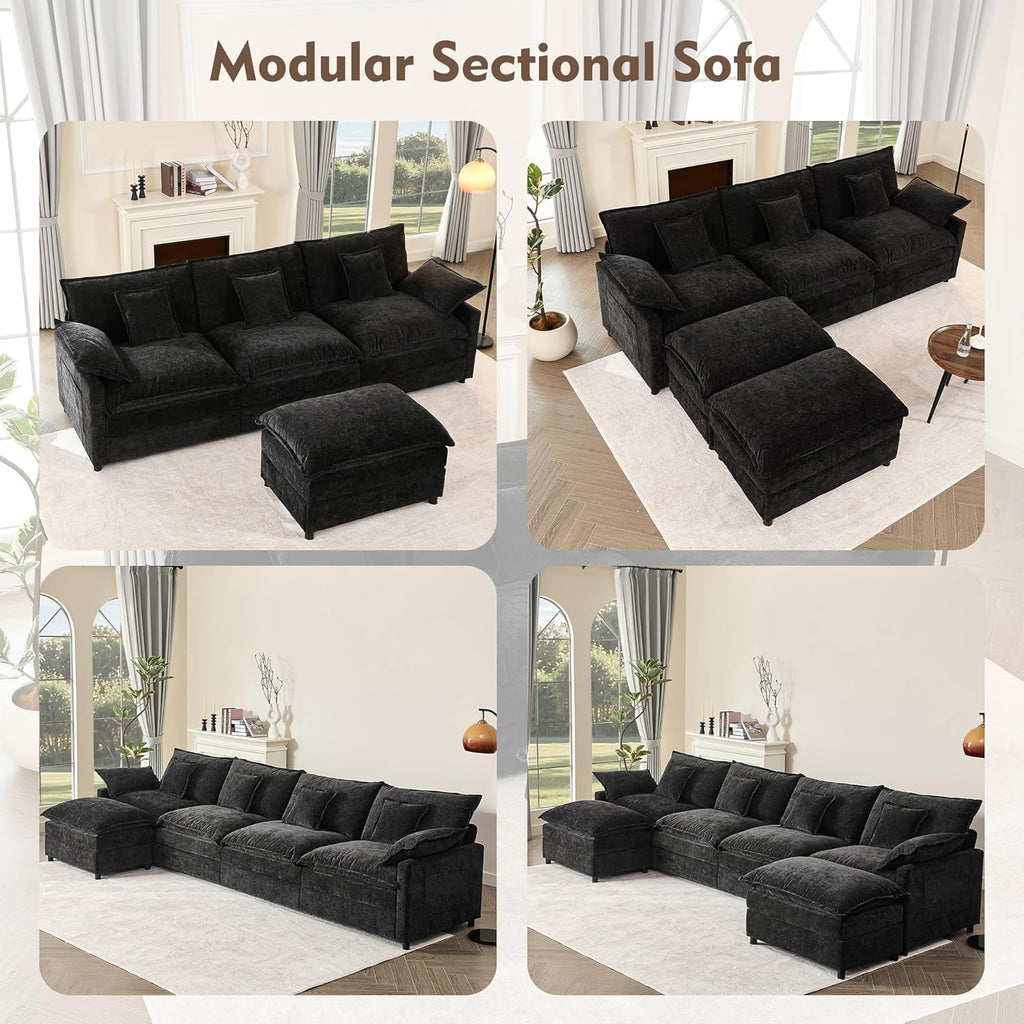 108 U-shaped sofa modular sofa three-seater comfortable cloud sofa
