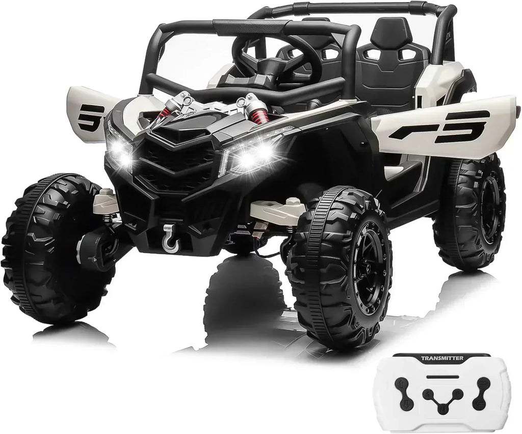 JOYRACER Kids Remote Control Car with 4 x 150W Motors Shock Absorbers Bluetooth MP3 Player