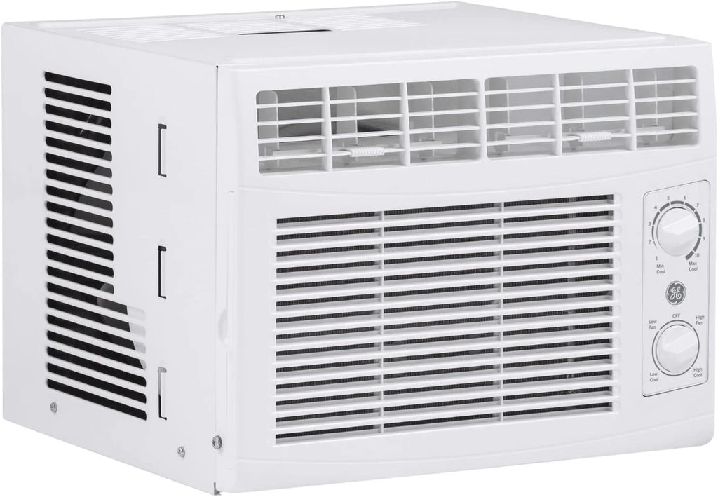 GE Window Air Conditioner Unit, 6,000 BTU for Small Rooms up to 250 sq ft. with Adjustable Fan and Cooling Settings, Perfect for Small Bedroom or Living Room, Easy Install Kit Included, White