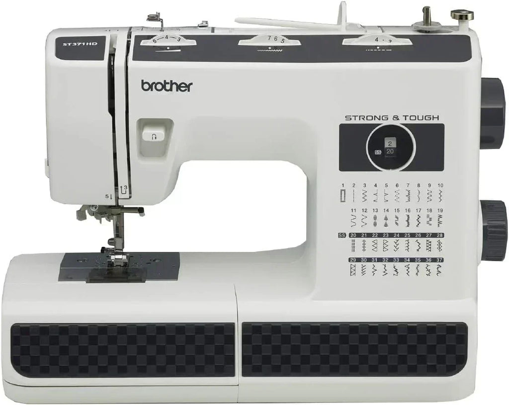 Sewing Machine, Strong Tough 37 Built-in Stitches Free Arm Option 6 Included Feet