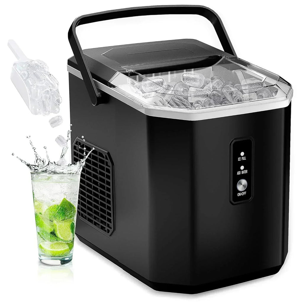 EUHOMY Nugget Ice Maker Countertop Ready in 8 Mins Self-Cleaning Portable Ice Makers Machine
