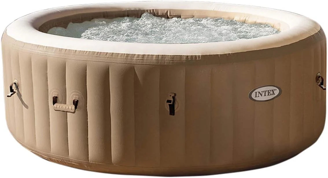 INTEX 28427EH PureSpa Bubble Massage Spa Set Outdoor Inflatable Portable Hot Tub